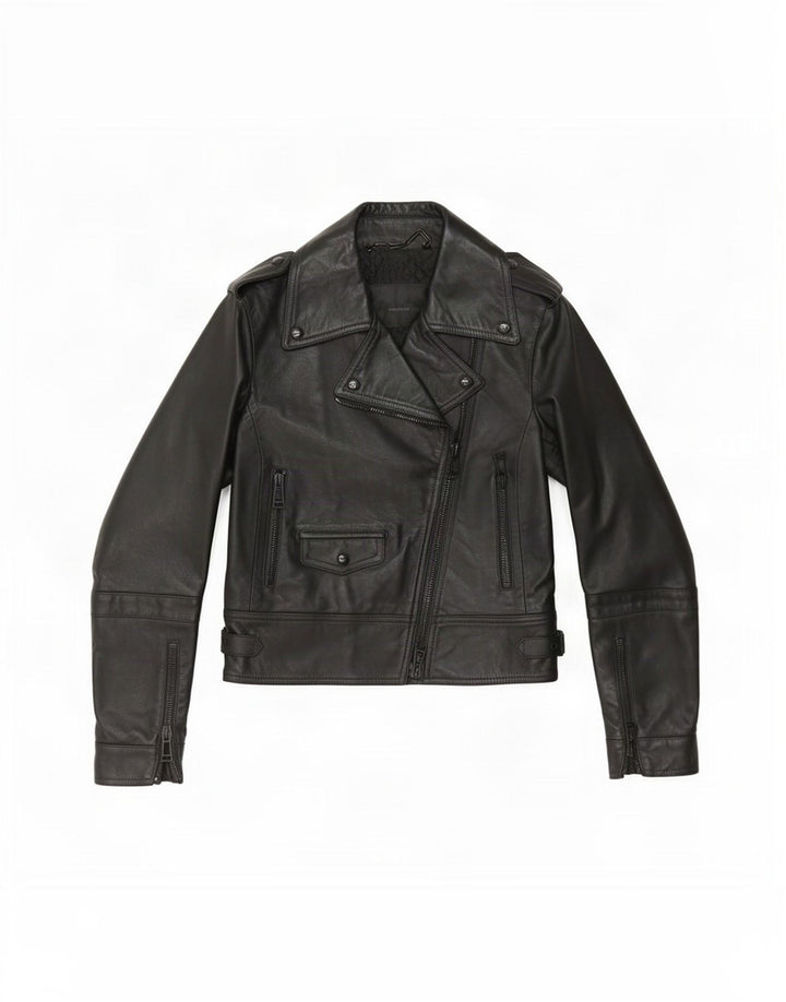 Giacca da motociclista in pelle da donna Belstaff IT 38 XS nera