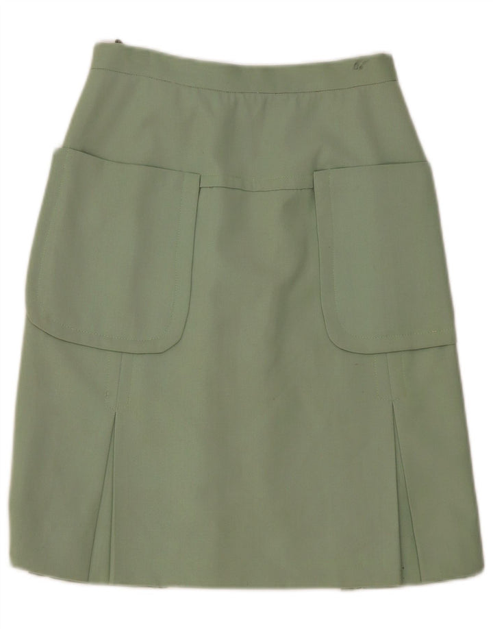 Gonna cargo vintage da donna W30 verde medio