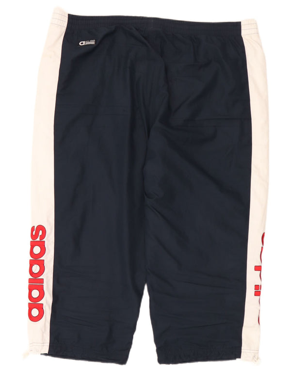 Pantaloni da tuta Adidas da uomo con grafica Capri, grandi, colore blu navy