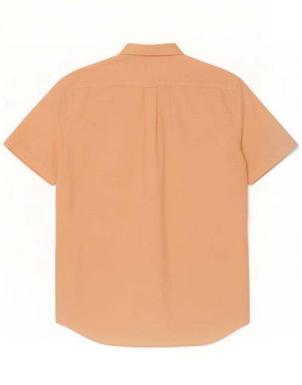Gant Camicia da uomo a maniche corte taglia 41/42 16 1/2 Large in cotone arancione
