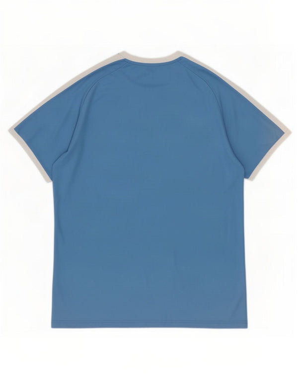 T-shirt da uomo Puma Top Large in poliestere color block blu