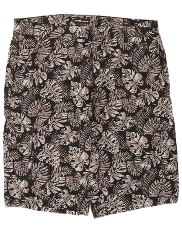 Pantaloncini cargo da uomo Atlas For Men W36 grande cotone floreale nero