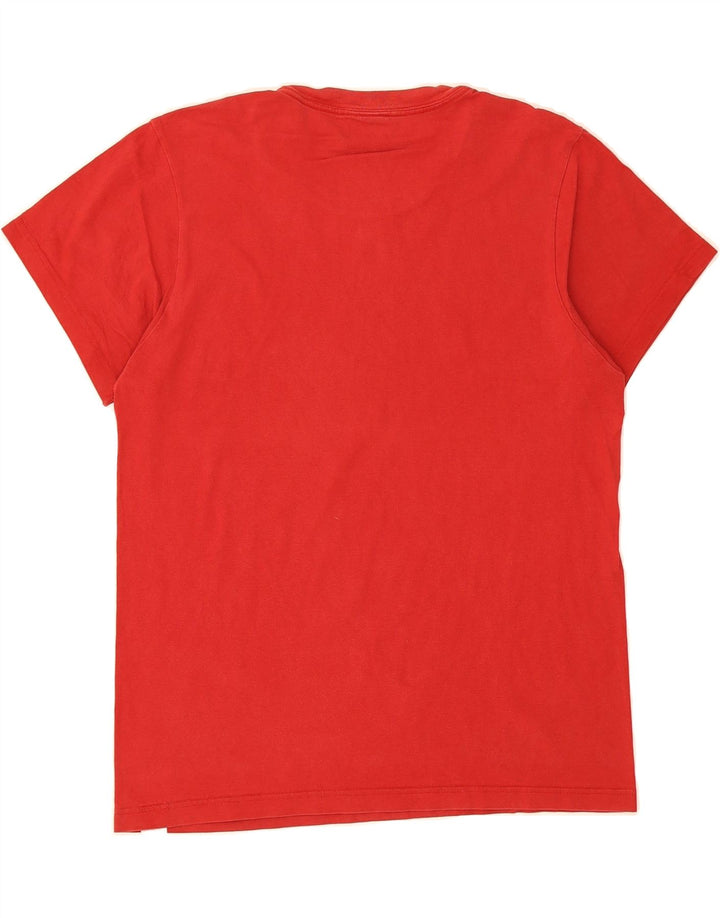 CALVIN KLEIN Mens T-Shirt Top Small Red Cotton Vintage Calvin Klein and Second-Hand Calvin Klein from Messina Hembry 