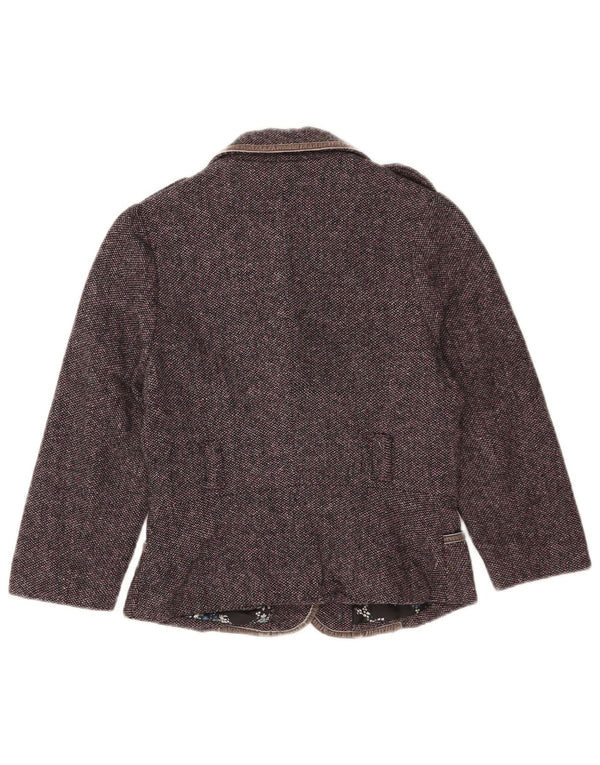 Giacca blazer militare con maniche a 3/4 da donna Tommy Hilfiger UK 10 piccola viola