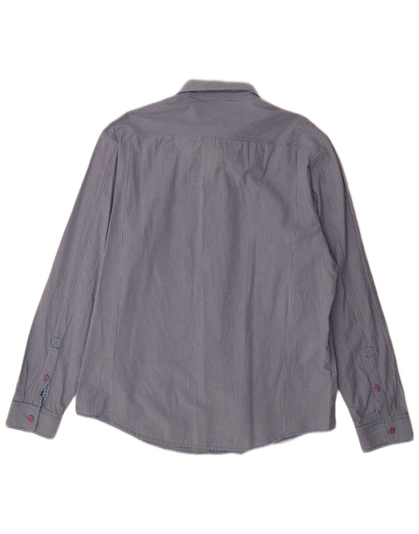 Camicia da uomo Lee 2XL in cotone a quadretti blu