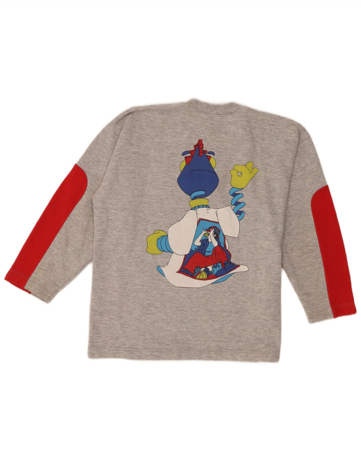 Felpa grafica per ragazzi Stefanel, maglione 10-11 anni, color grigio