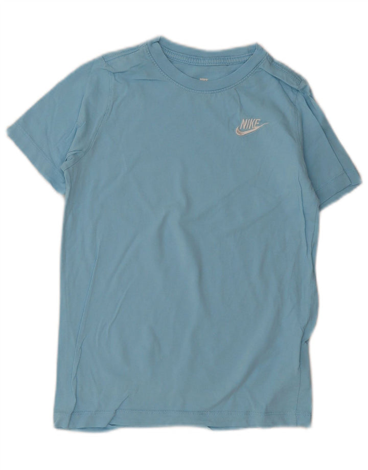 T-shirt da ragazzo Nike Top 10-11 anni in cotone blu medio