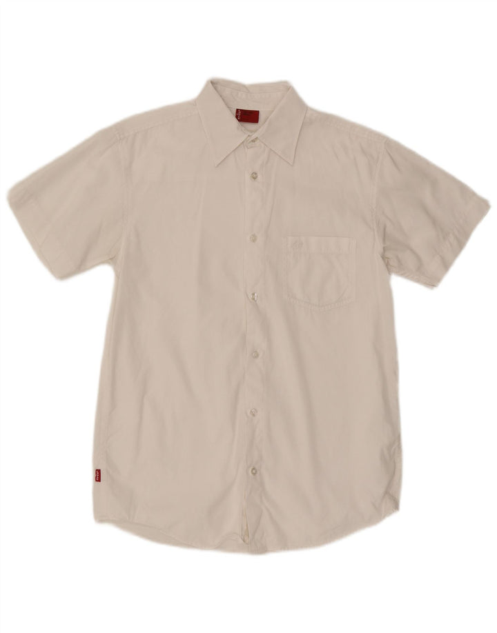 Camicia a maniche corte da uomo Levi's Small in cotone bianco