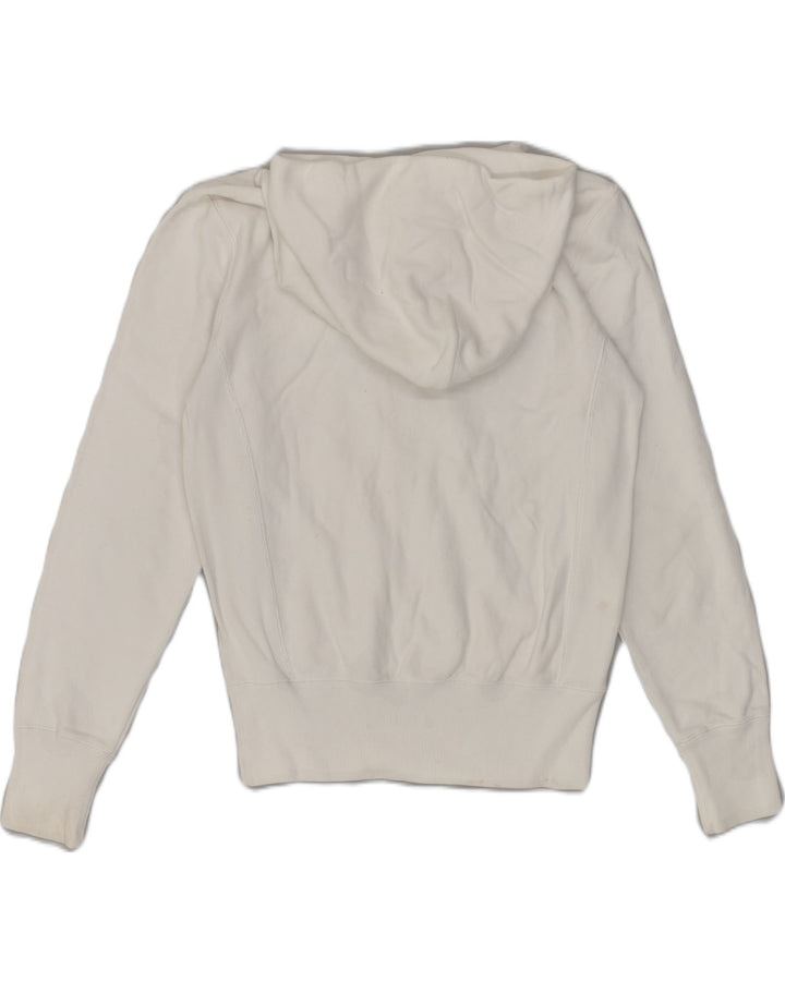 CHAMPION Mens Graphic Hoodie Jumper XS White Cotton | Vintage Champion | Thrift | Second-Hand Champion | Used Clothing | Messina Hembry 