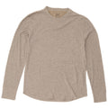 Top Gap da uomo a maniche lunghe in cotone grigio medio