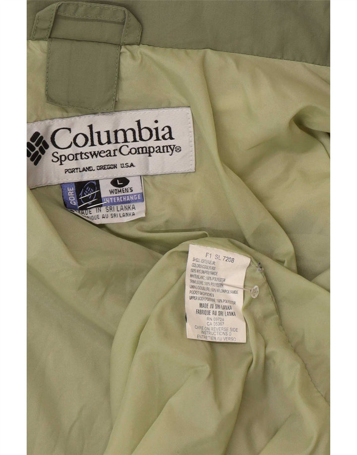 Giacca antipioggia Columbia da donna Interchange Loose Fit UK 16 Large Verde