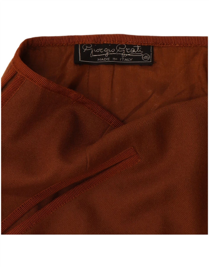 Gonna a trapezio da donna Giorgio Grati IT 46 Large W32 Marrone