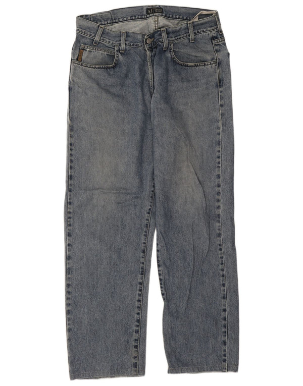 Jeans dritti da uomo Armani W36 L29 cotone blu