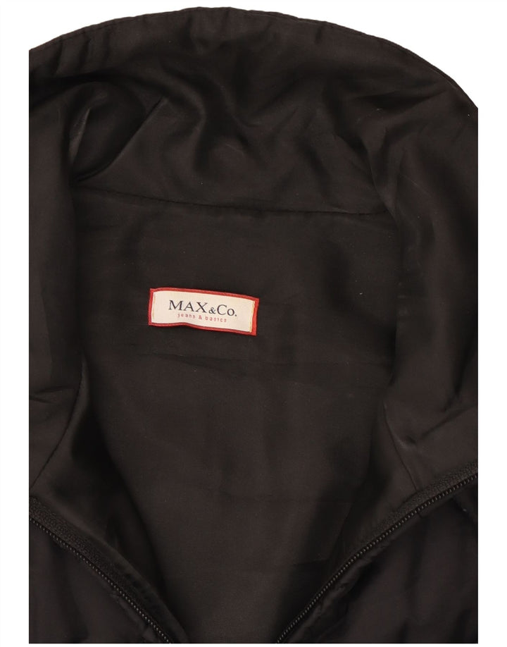Giacca trapuntata da donna Max & Co. UK 10 Small Nera in poliammide