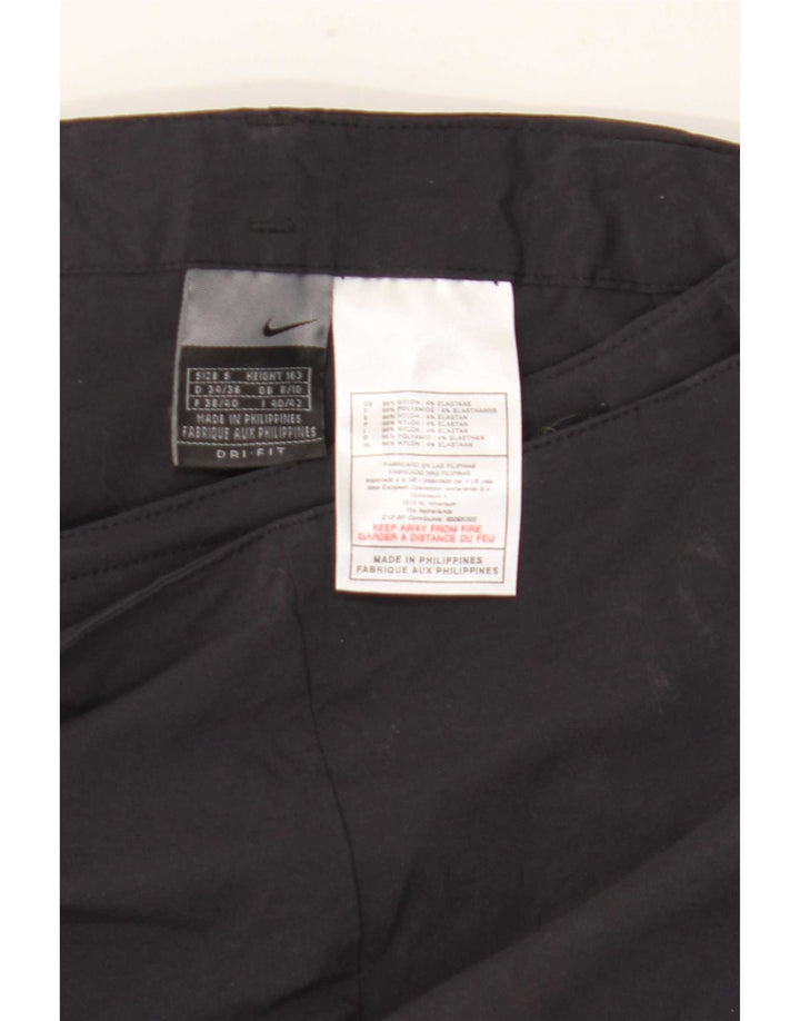 Pantaloni della tuta da donna Nike UK 8/10 piccoli in nylon nero