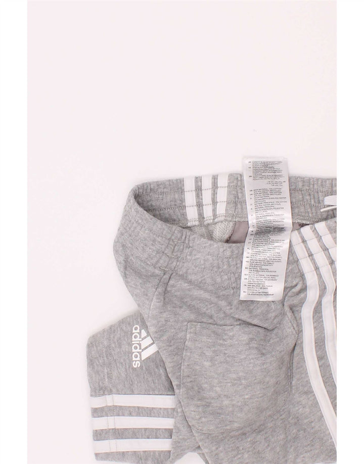 Pantaloncini sportivi Adidas da bambino 4-5 anni in cotone grigio screziato