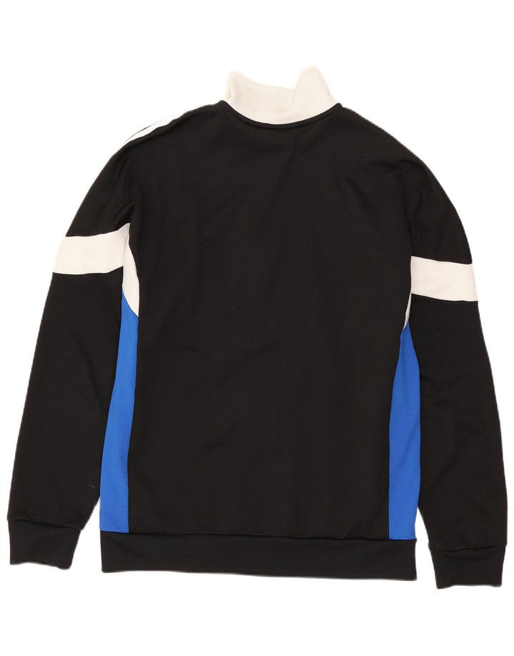 Giacca superiore della tuta da ragazzo ADIDAS 13-14 anni Poliestere color block nero