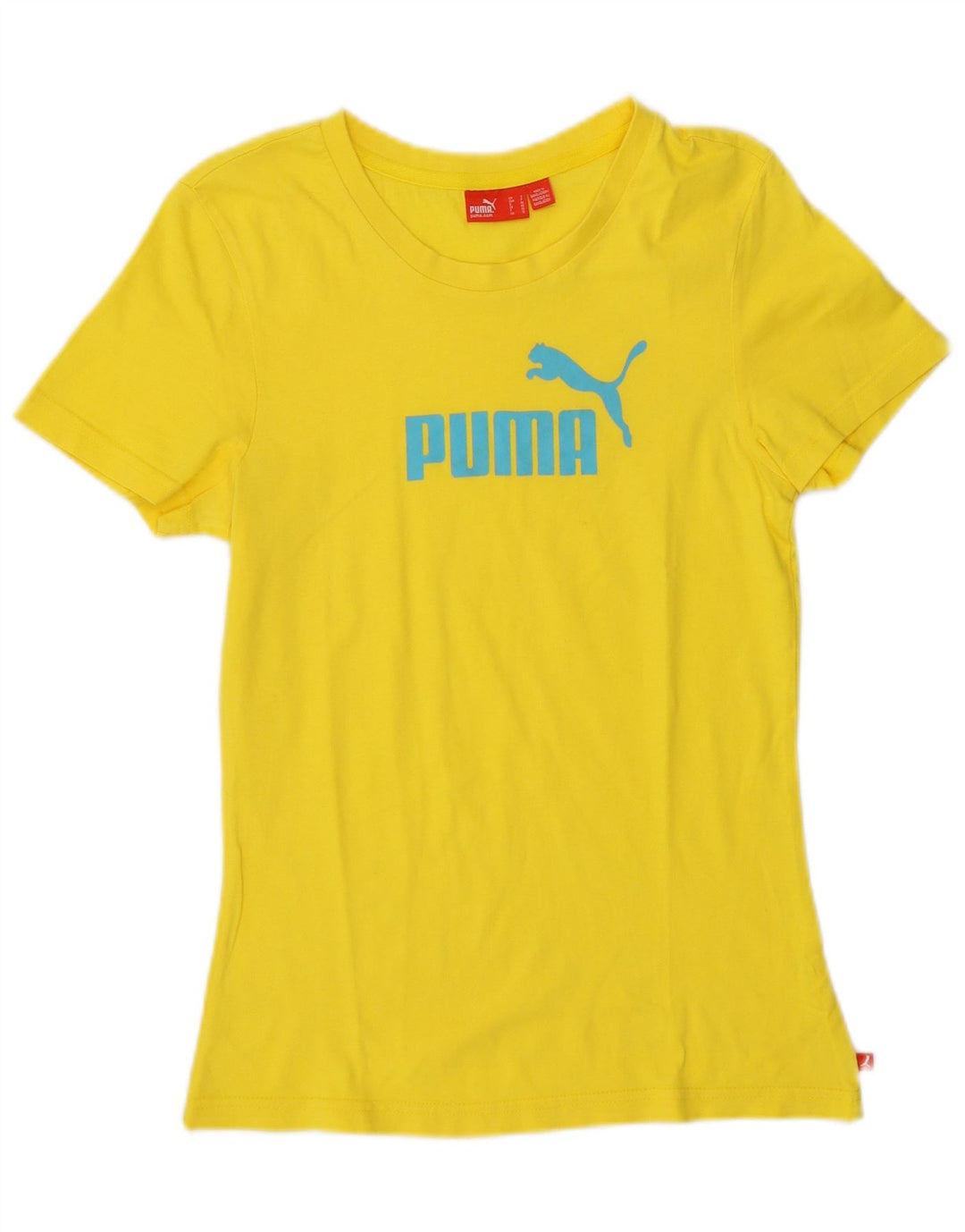 T-shirt grafica da donna Puma UK 10 piccola gialla
