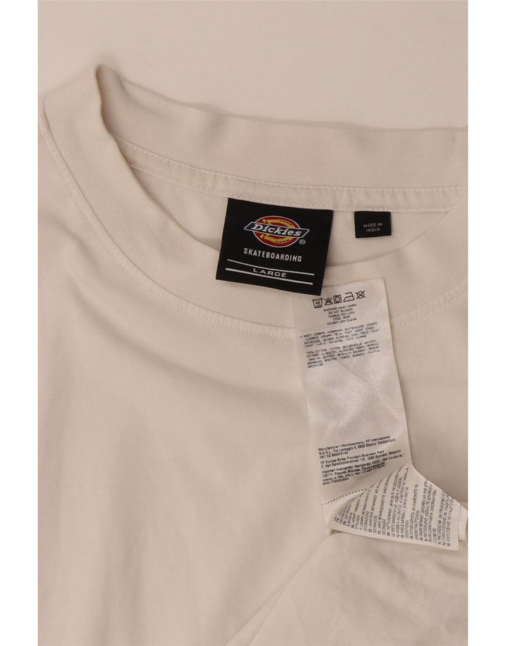 DICKIES T-shirt da uomo Top grande in cotone bianco