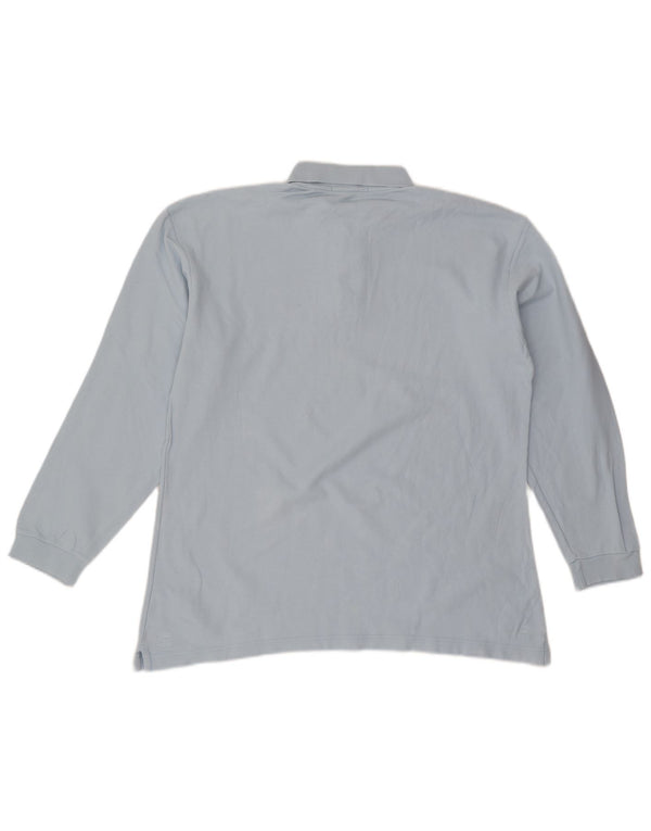 Polo da uomo a maniche lunghe FILA grande blu