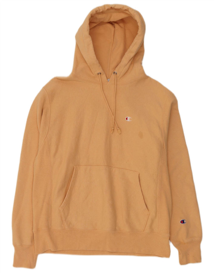 Felpa con cappuccio da uomo Champion in cotone beige medio