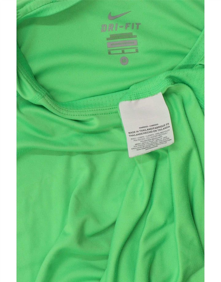 T-shirt da donna Nike Dri Fit Top UK 12 poliestere verde medio