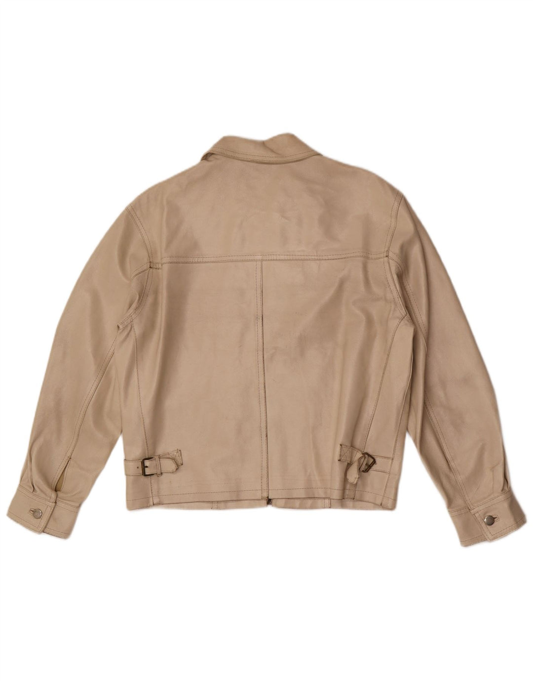 Giacca In Pelle Donna Pinko IT 42 Beige Medio