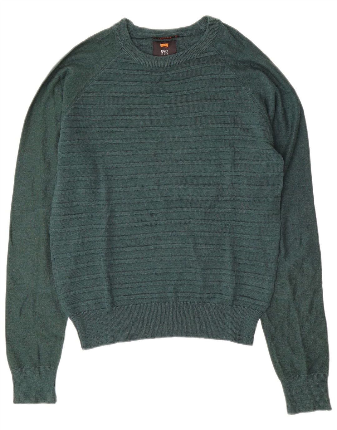 CARRERA Maglione da donna con scollo a barca UK 14 Verde medio a righe