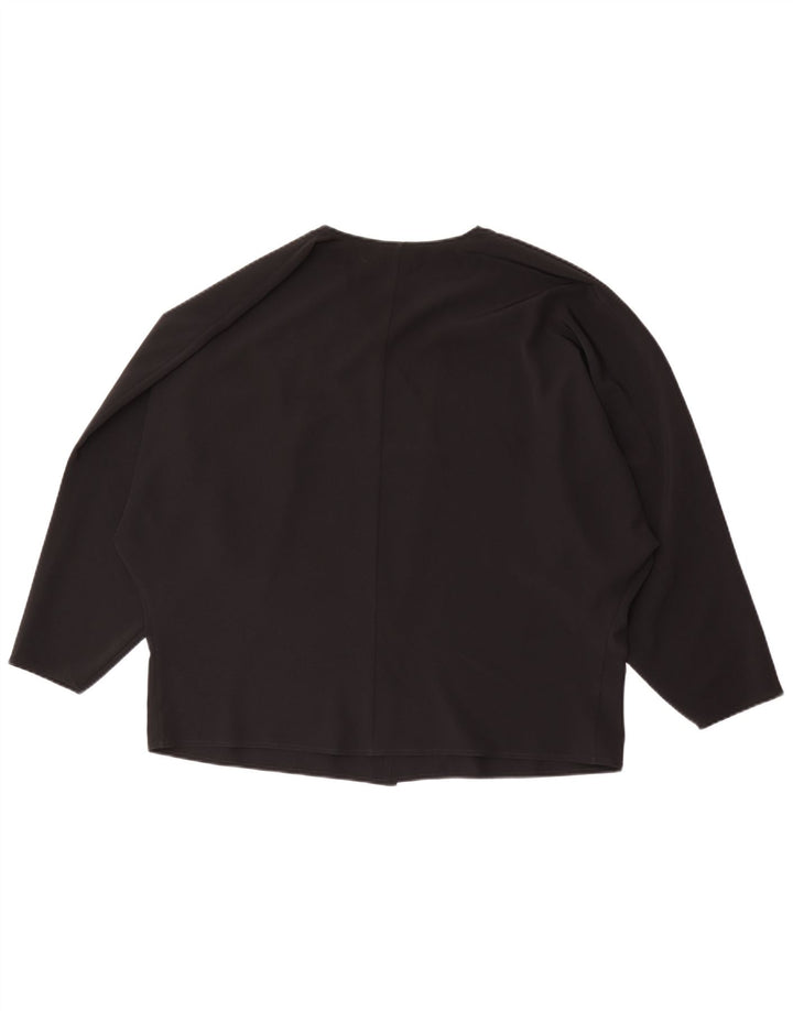 Cardigan vintage da donna dalla vestibilità comoda IT 46 grande acetato nero