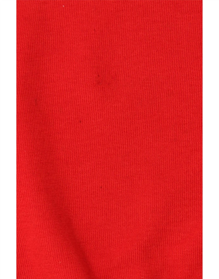 Maglione girocollo da donna vintage IT 54 3XL a righe rosse