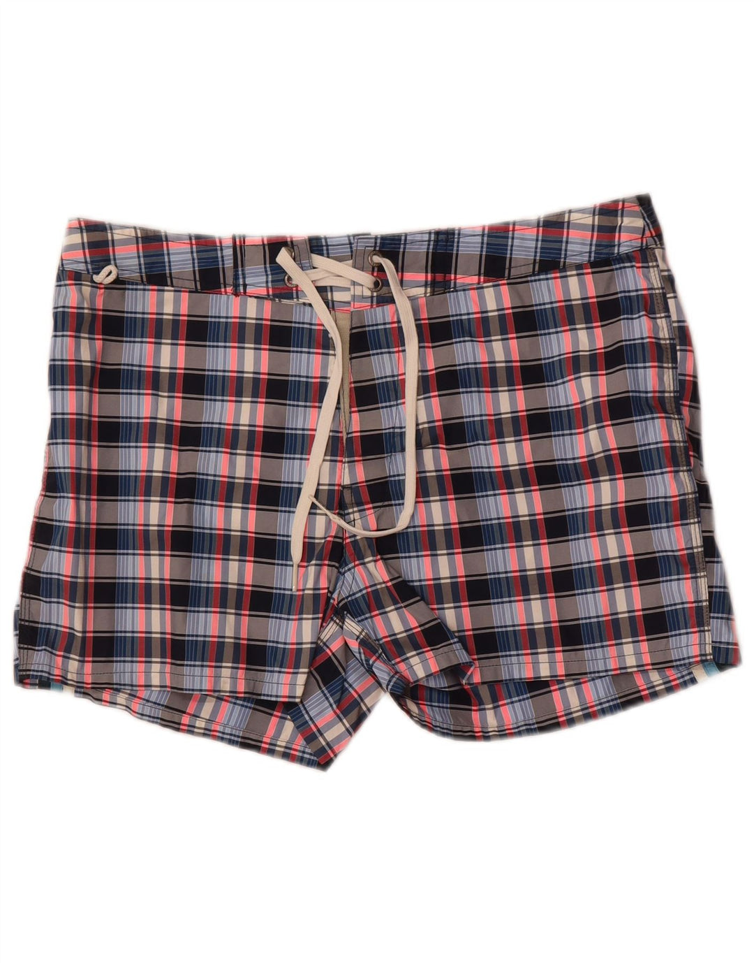 Pantaloncini da bagno da uomo Sundek a quadri grandi multicolori