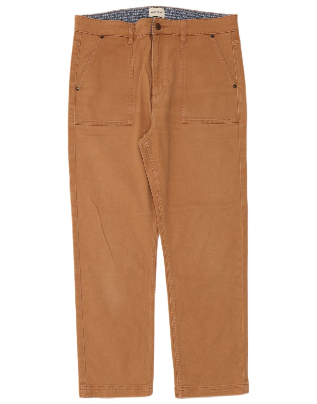 Pantaloni dritti da donna White Stuff UK 12 Medium W32 L26 Cotone marrone