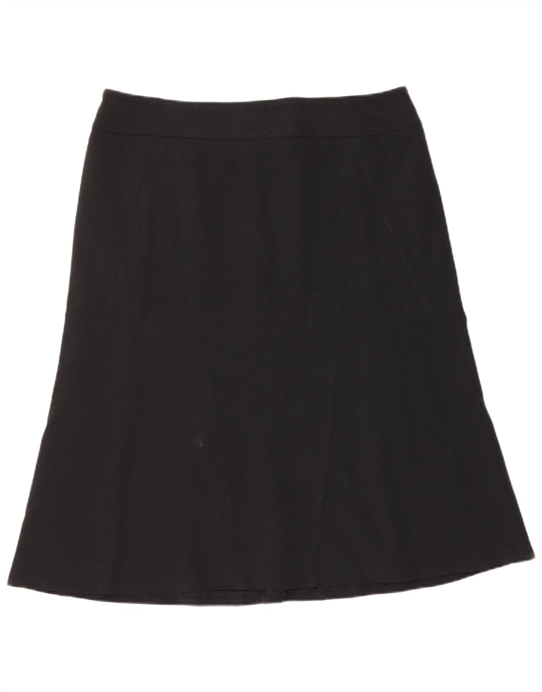 Gonna a trapezio da donna COAST UK 16 grande W34 poliestere nero