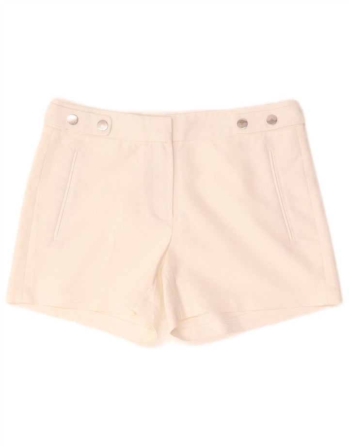 Pantaloncini chino da donna Zara XS W24 cotone bianco