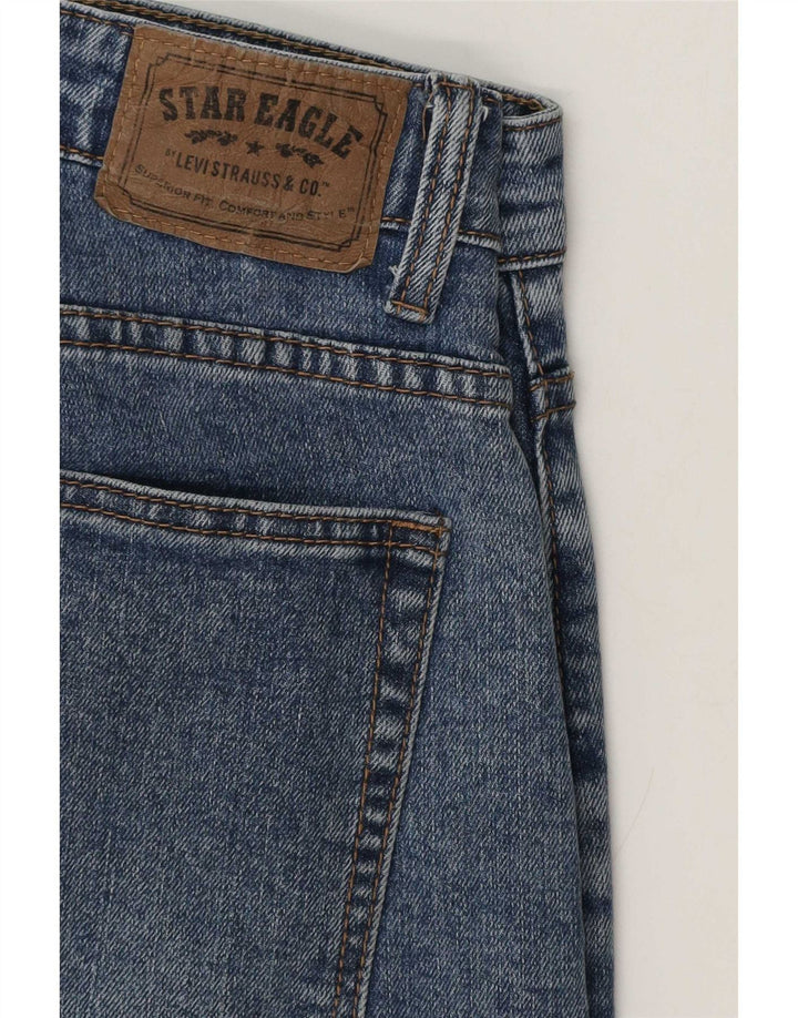 Jeans slim invecchiati da uomo Levi's W32 L30 Blu