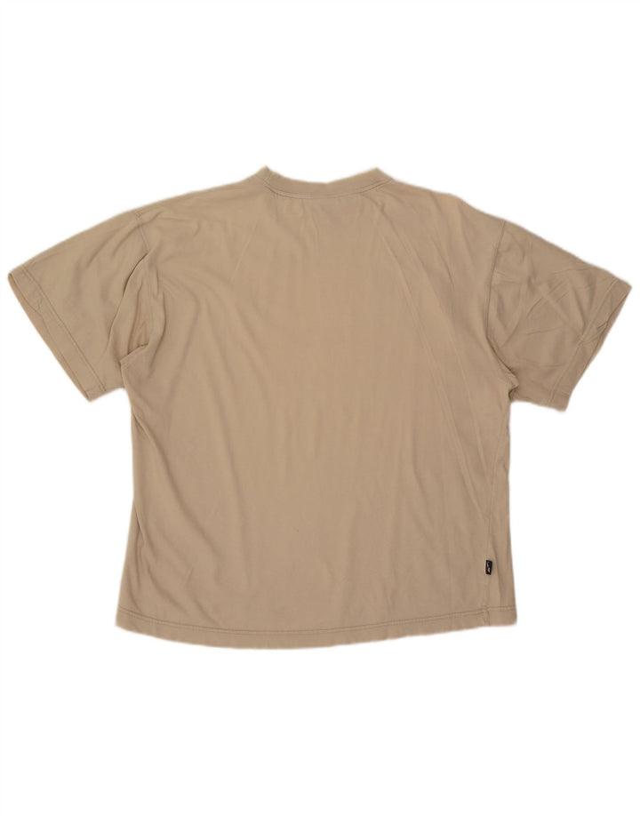 T-shirt Reebok da uomo in cotone beige medio