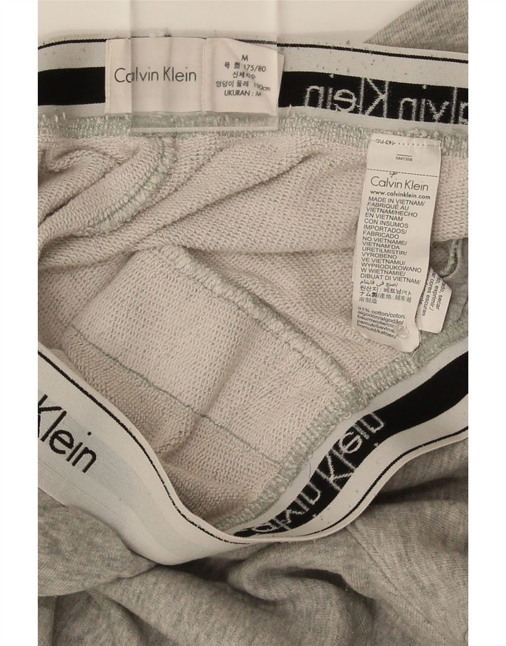 Pantaloncini sportivi grafici da uomo Calvin Klein in cotone color block grigio medio