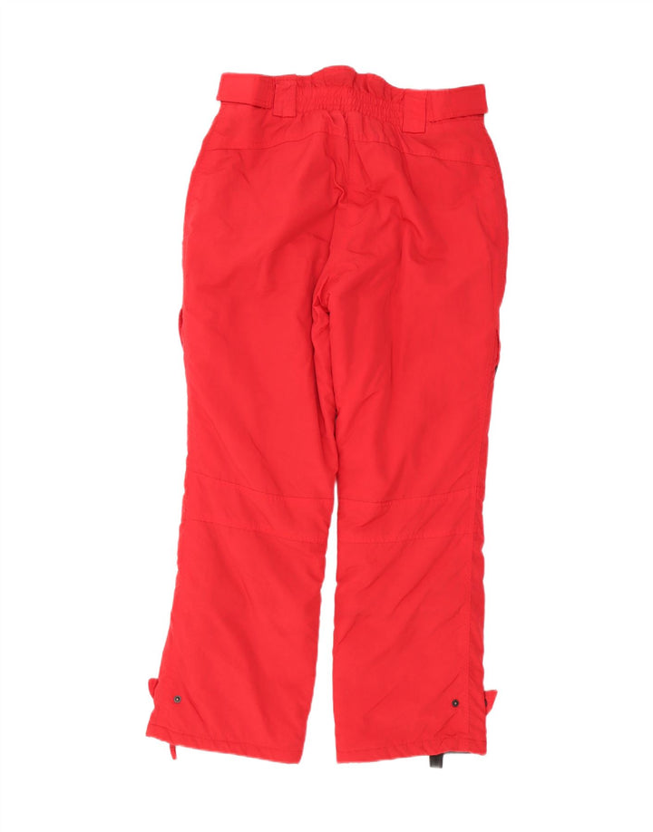 Pantaloni da sci da donna AST UK 16 Large Rosso Poliestere