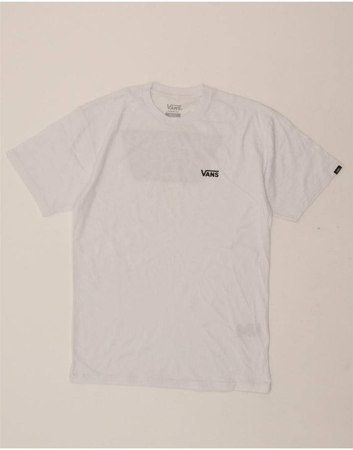 VANS Mens Classic Fit Graphic T-Shirt Top Medium White Cotton Vintage Vans and Second-Hand Vans from Messina Hembry 