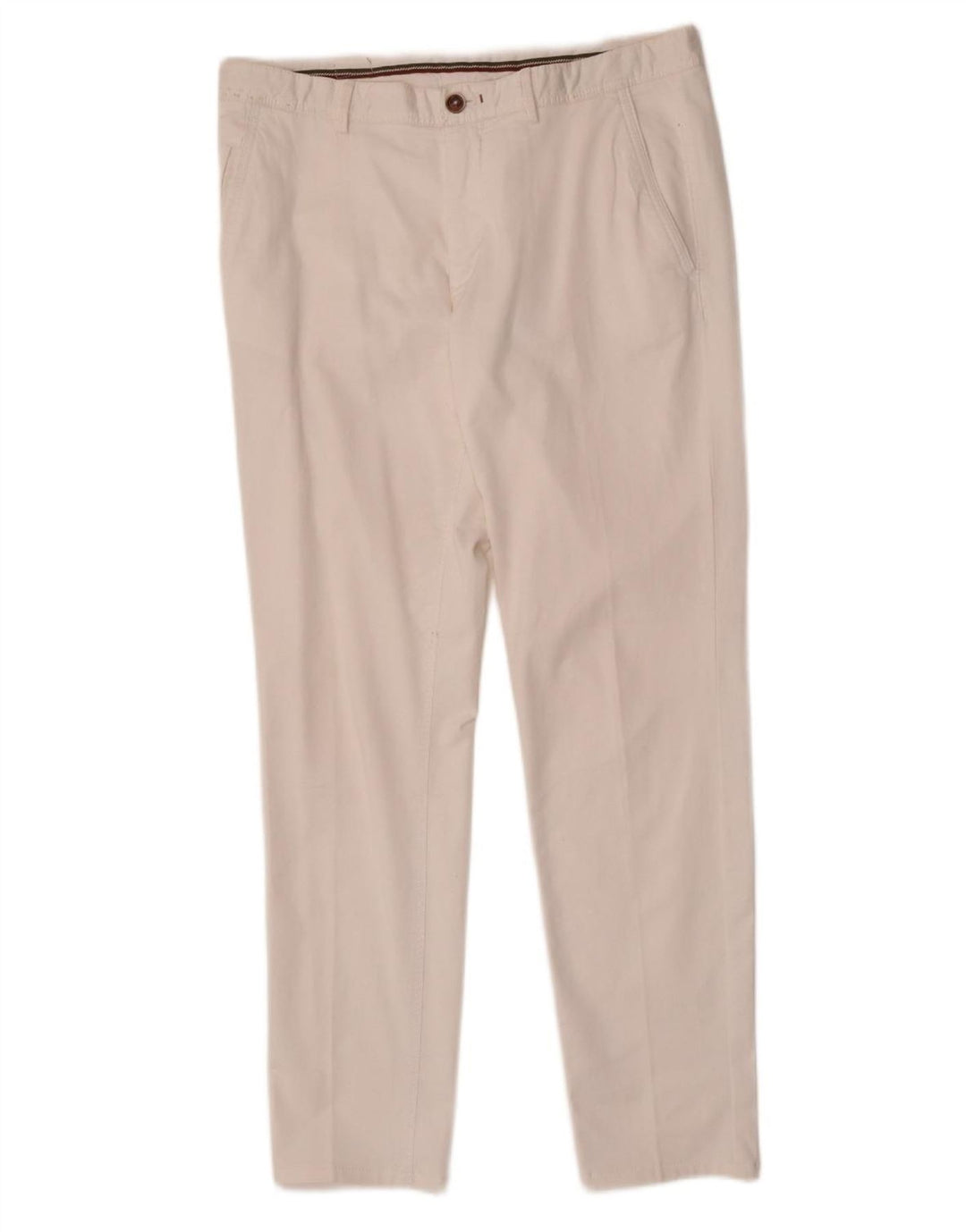 Pantaloni chino slim da uomo Massimo Dutti EU 42 Large W32 L31 Bianco