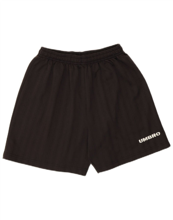 Pantaloncini sportivi grafici da uomo UMBRO grandi in poliestere nero