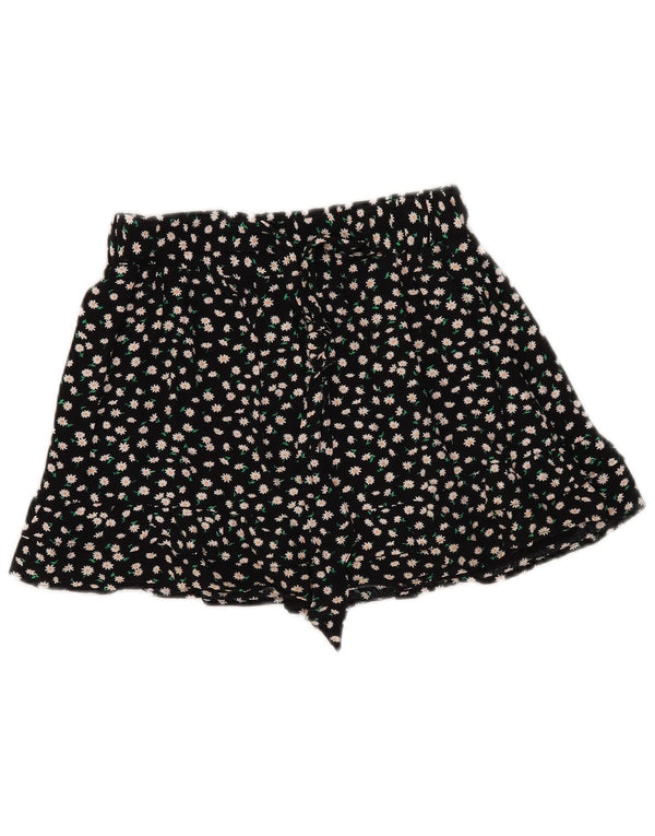 Gonna corta da donna Zara UK 10 piccola nera floreale