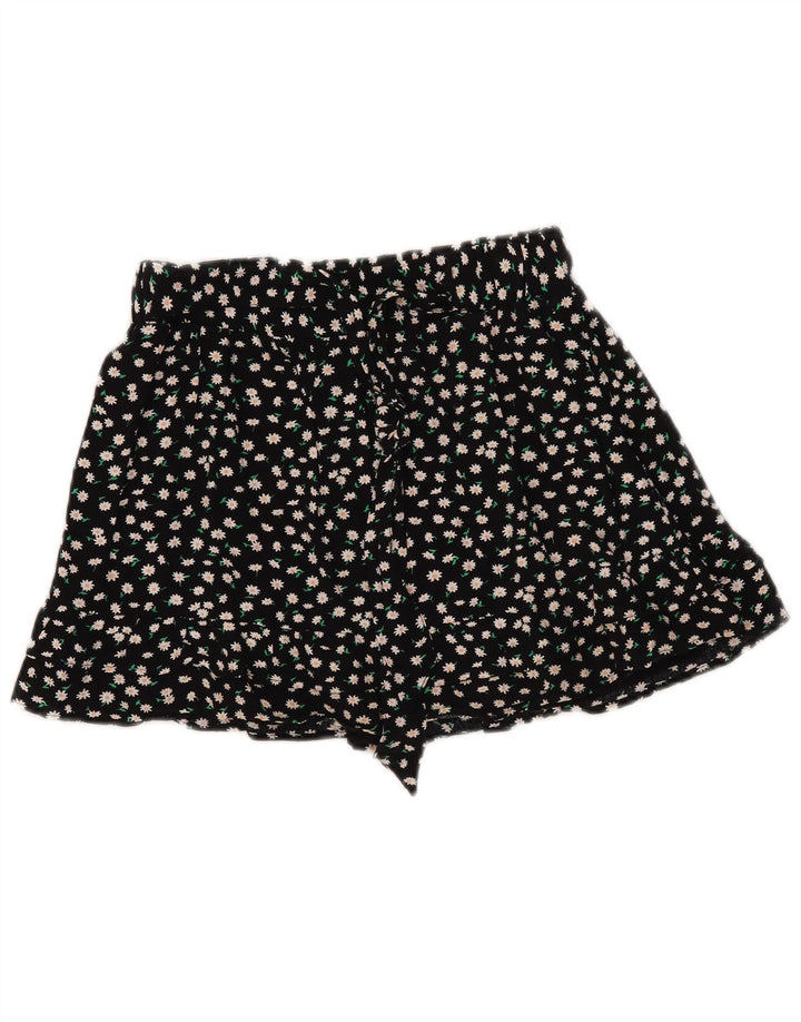 Gonna corta da donna Zara UK 10 piccola nera floreale