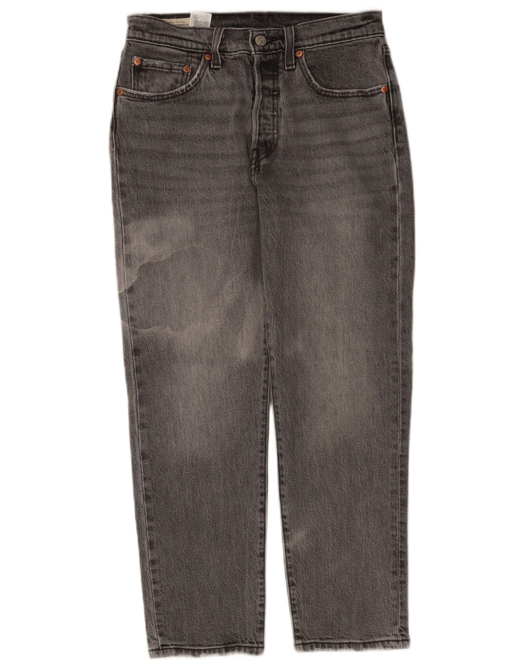 Jeans dritti Levi's 501 da donna W27 L26 cotone grigio