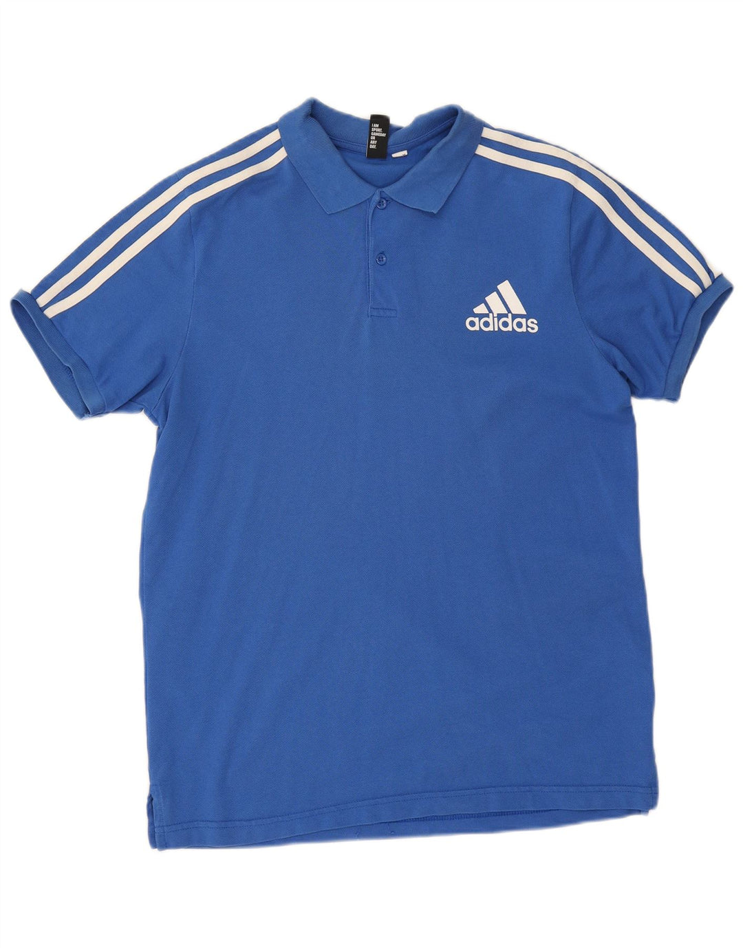 Polo Adidas da uomo di colore blu medio