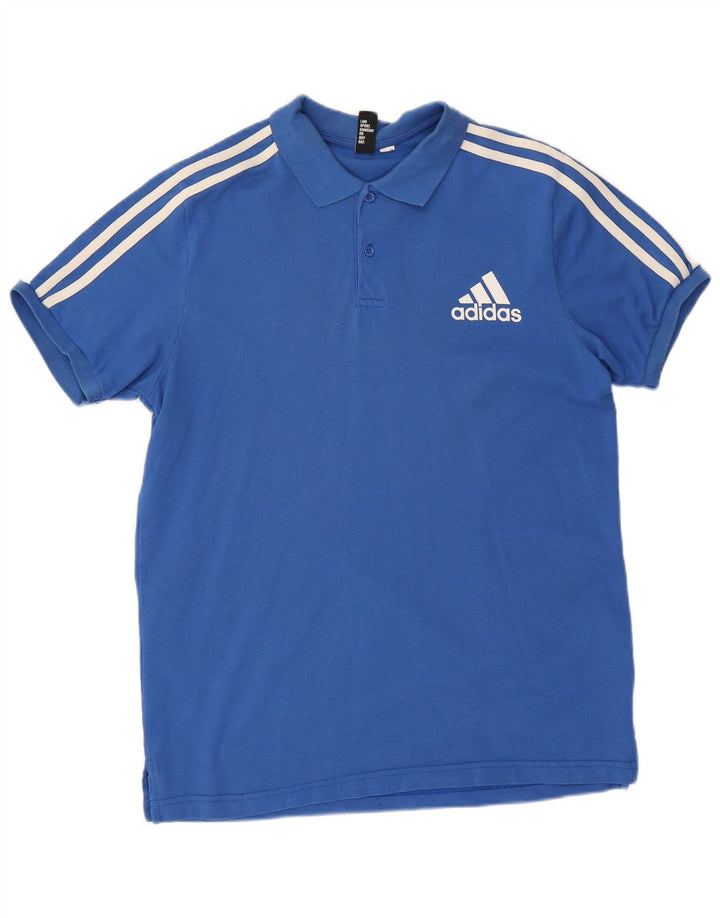 Polo Adidas da uomo di colore blu medio