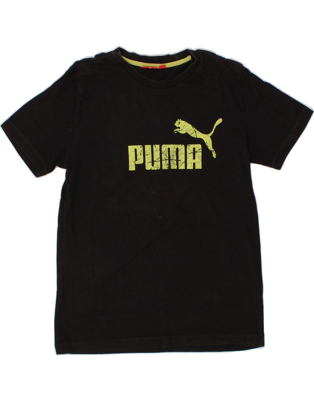 PUMA Mens Graphic T-Shirt Top Small Black Cotton Vintage Puma and Second-Hand Puma from Messina Hembry 