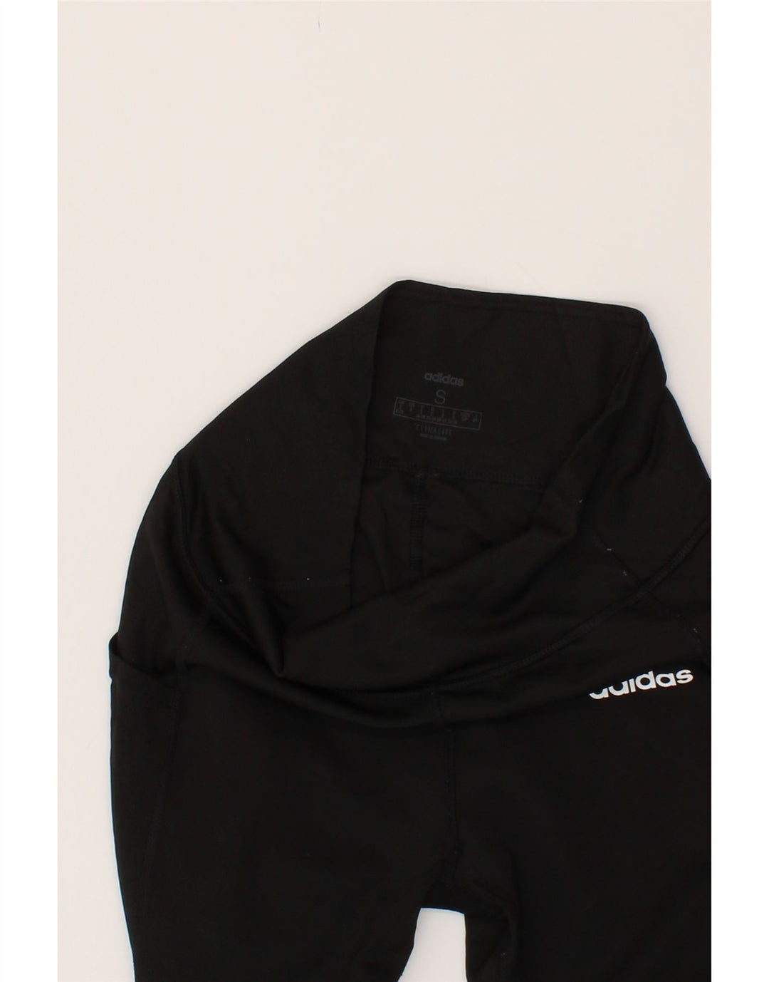 ADIDAS Womens Leggings UK 8/10 Small  Black Polyester Vintage Adidas and Second-Hand Adidas from Messina Hembry 
