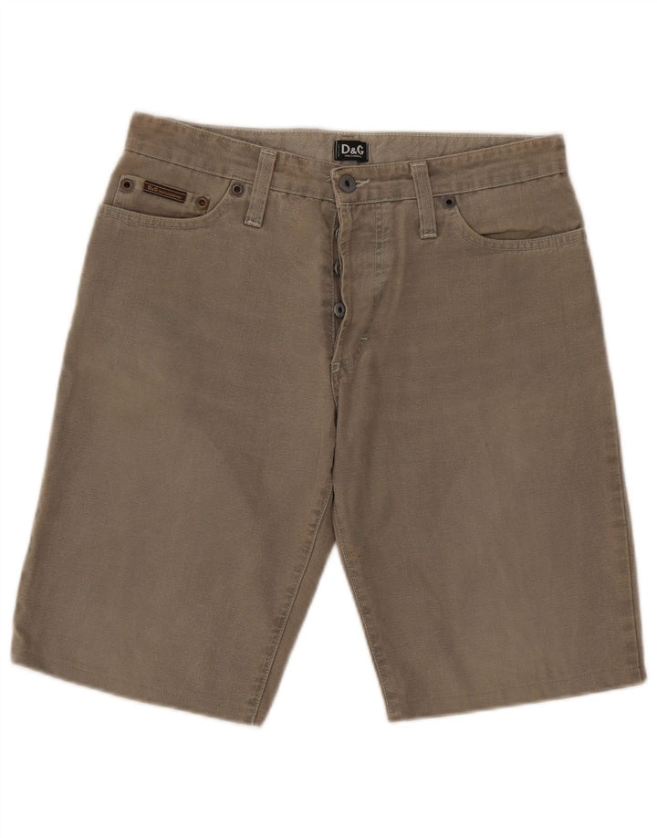 Pantaloncini di jeans da uomo Dolce & Gabbana W32 cotone grigio medio