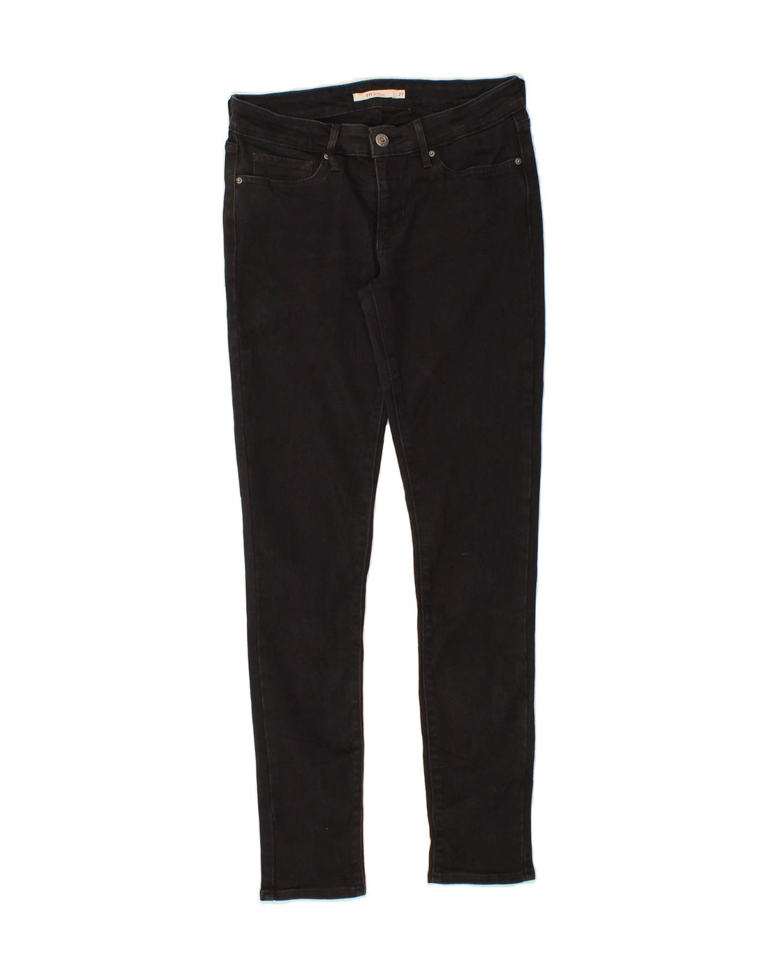 LEVI'S Womens Skinny Jeans W27 L30 Black Cotton Vintage Levi's and Second-Hand Levi's from Messina Hembry 